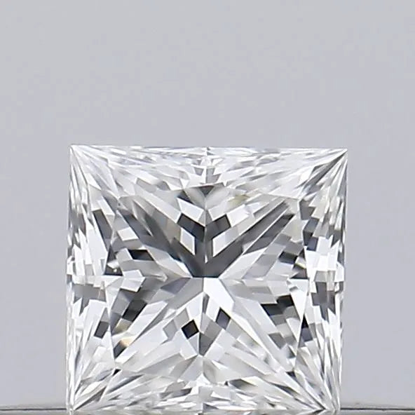 0.18ct Princess Natural Diamond (Colour F, Clarity SI2, GIA Certified)