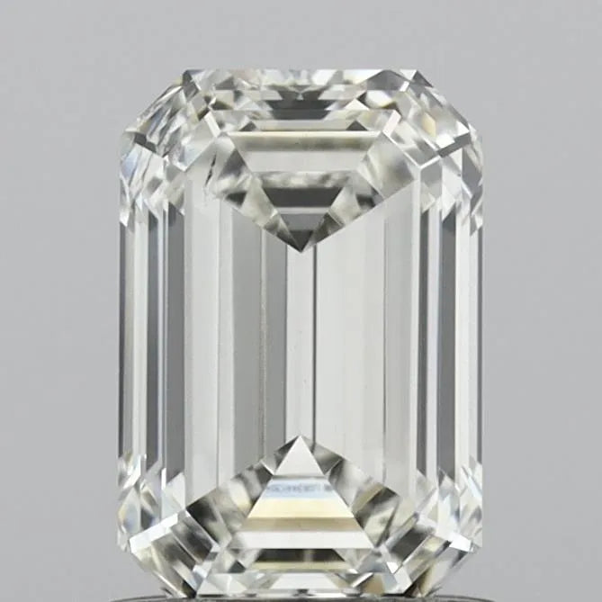 1.01ct Emerald Lab Grown Diamond (Colour G, Clarity SI1, IGI Certified)