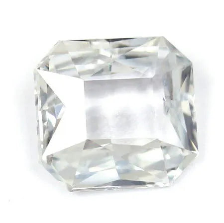 2.71ct Emerald Natural Sapphire (Colour White, Clarity Slightly Included, Cut Faceted)