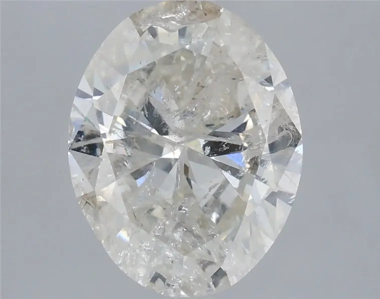 3.15ct Oval Natural Diamond (Colour I, Clarity I2, Cut VG, IGI Certified)