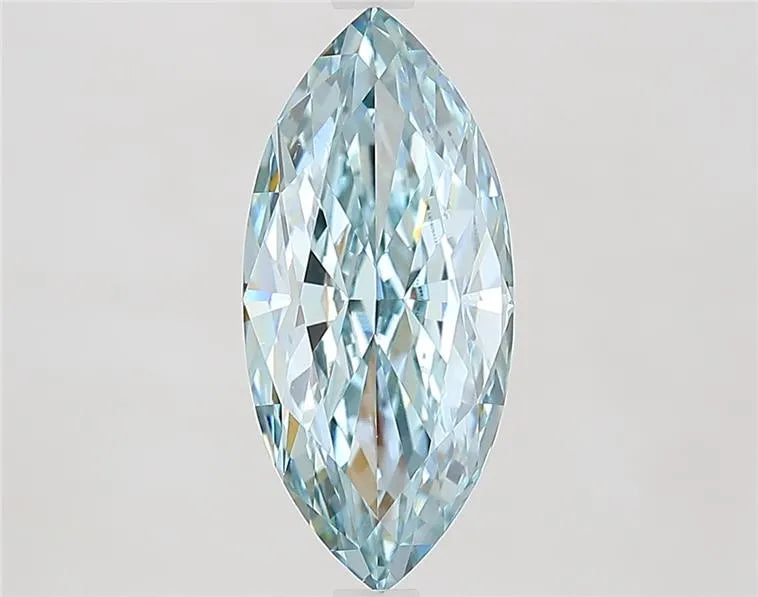 3.40ct Marquise Lab Grown Diamond (Colour Fancy Intense Green Blue, Clarity VVS2, IGI Certified)