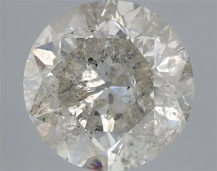 4.50ct Round Natural Diamond (Colour I, Clarity I2, Cut F, IGI Certified)