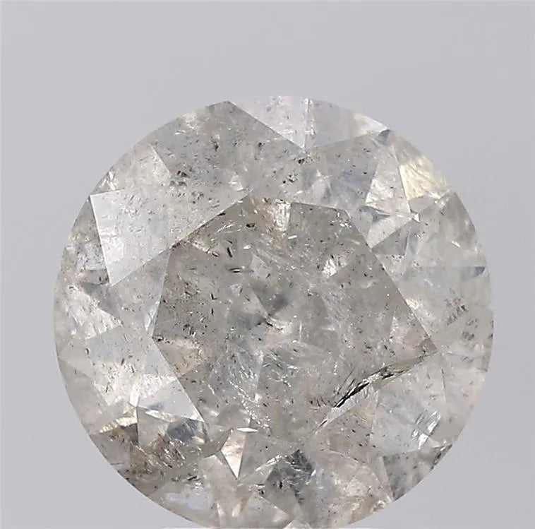 5.05ct Round Natural Diamond (Colour J, Clarity I3, Cut VG, IGI Certified)