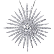 Load image into Gallery viewer, Lafonn Simulated Diamond Sunburst Pendant
