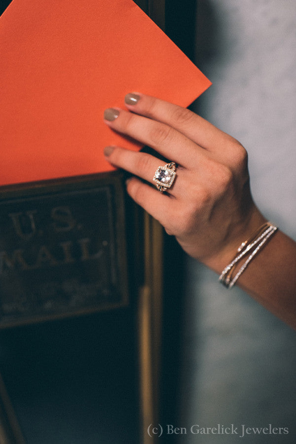 Simon G. 18K Rose Gold "Embraceable" Multi-Layer Diamond Bangle