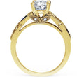 Load image into Gallery viewer, Kirk Kara Yellow Gold &quot;Dahlia&quot; Marquise Cut Blue Sapphire Diamond Engagement Ring Side View 
