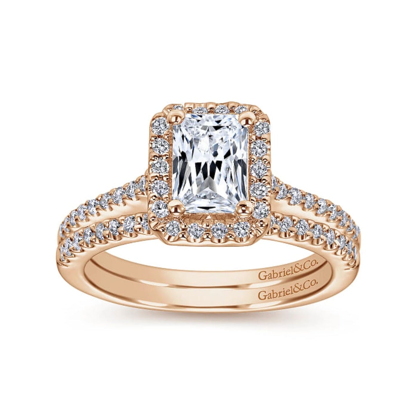 Gabriel & Co. "Kelsey" Halo Diamond Engagement Ring