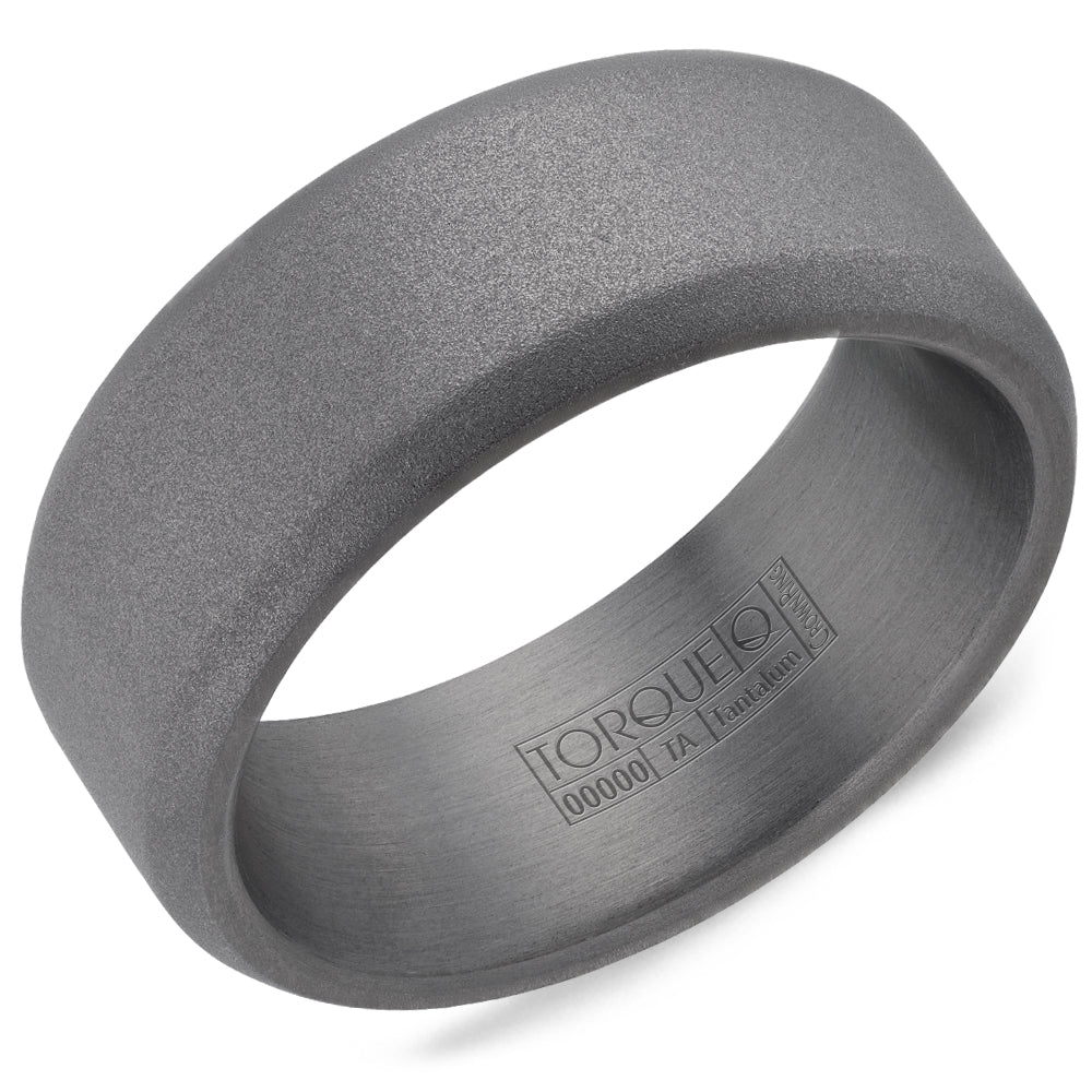 CrownRing Tantalum 8.5mm Sandblast Finish Wedding Band