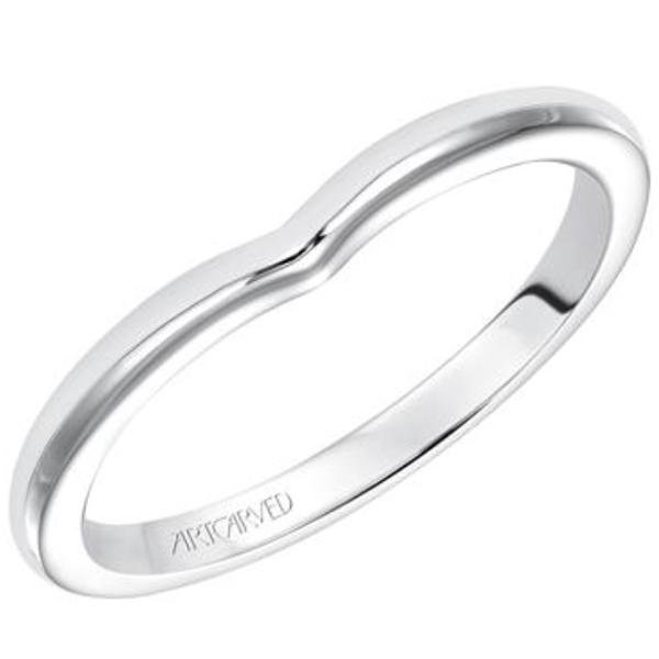 Artcarved "Clarice" High Polish Curved Wedding Ring