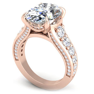 Ben Garelick 5 Carat Oval Ellipse Diamond Engagement Ring