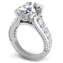 Load image into Gallery viewer, Ben Garelick 5 Carat Oval Ellipse Diamond Engagement Ring
