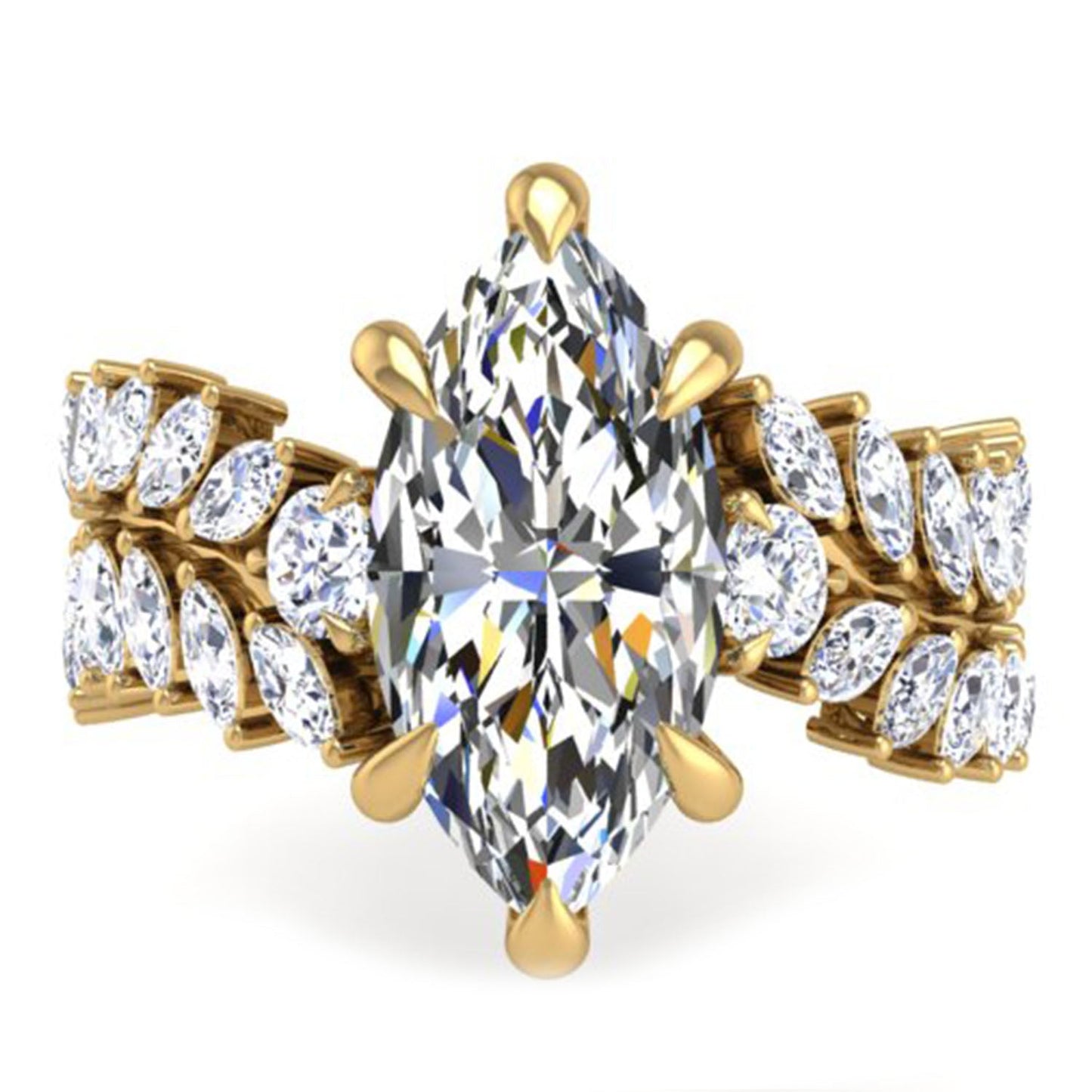 Ben Garelick Andromeda Marquise Diamond Engagement Ring