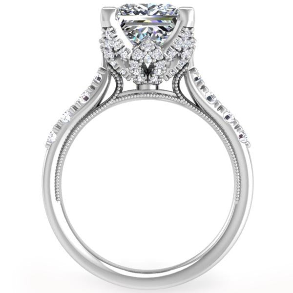Ben Garelick Astra Galactic Head Princess Diamond Engagement Ring