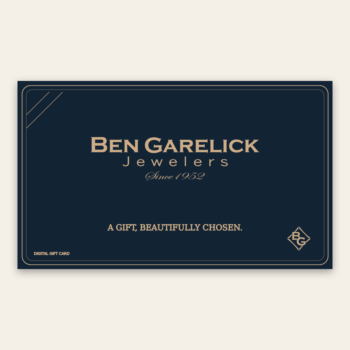 Ben Garelick Digital Gift Card
