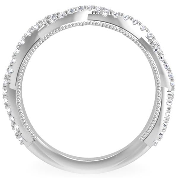 Ben Garelick Lyra All-Diamond Twist Wedding Band