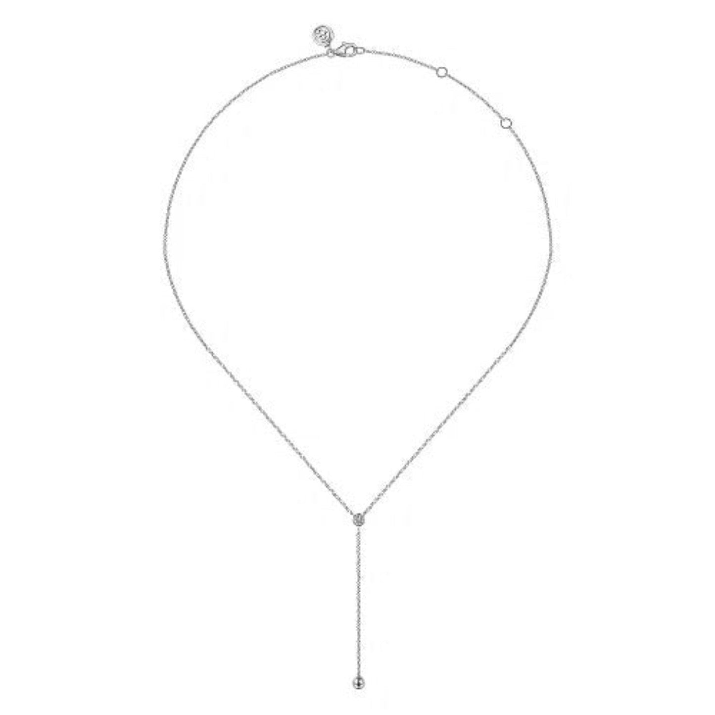 Gabriel Bujukan Diamond "Y" Knot Necklace