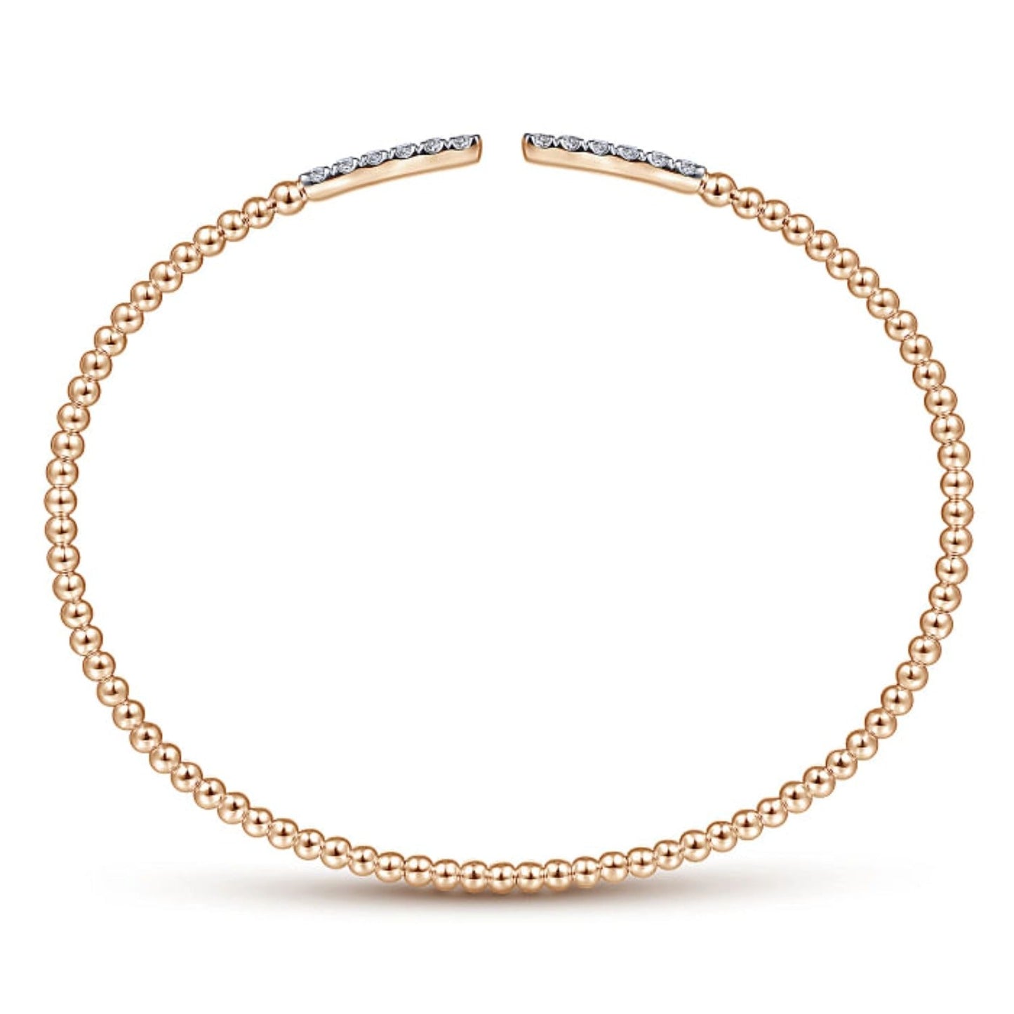 Gabriel & Co. Bujukan Open Diamond Pave Bangle Bracelet