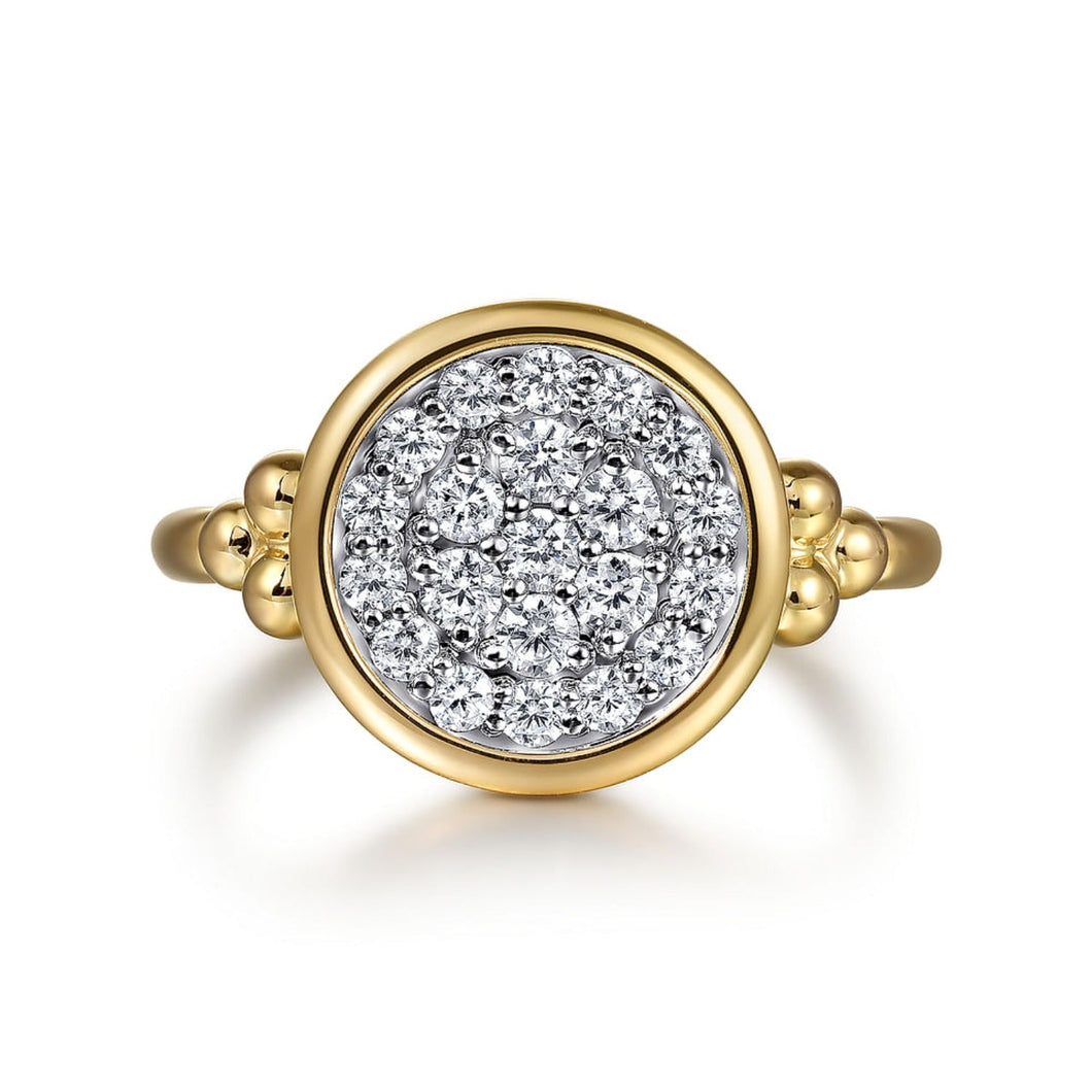 Gabriel & Co. Bujukan Pave Diamond Ring