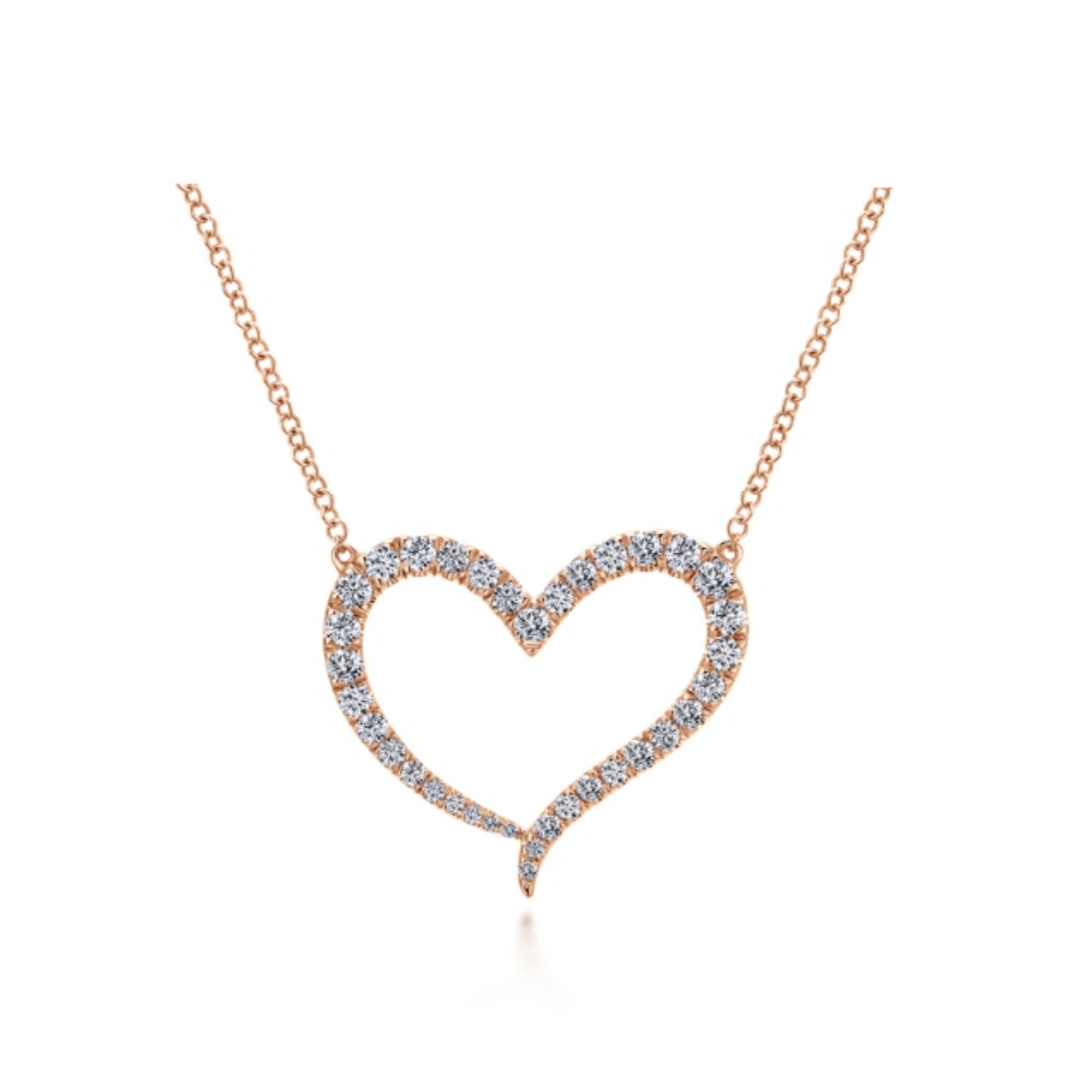 Gabriel & Co. Diamond Heart Pendant