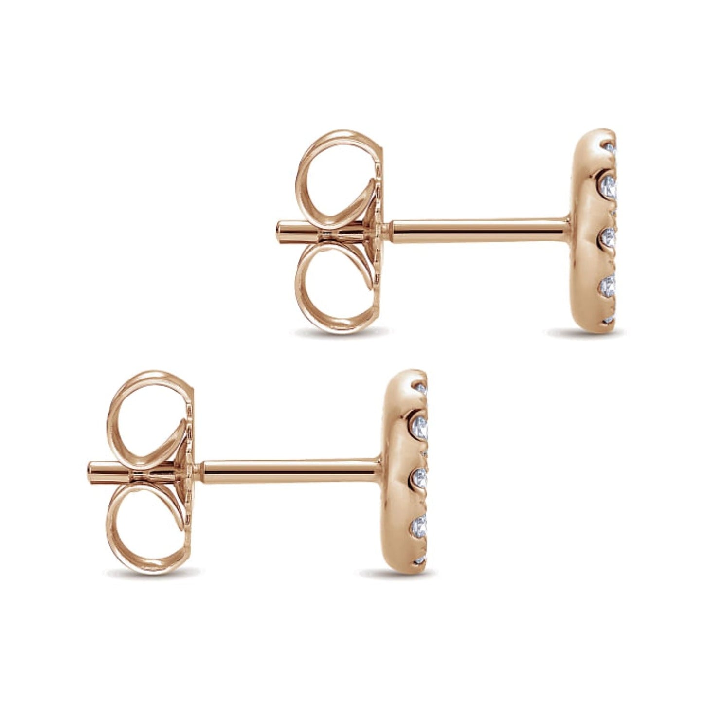 Gabriel & Co. Diamond Micro Pave Round Stud Earrings