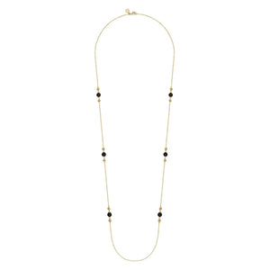 Gabriel & Co. Gemstone and Bujukan Bead Station Necklace