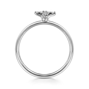 Gabriel & Co. Mini Cross Diamond Ring