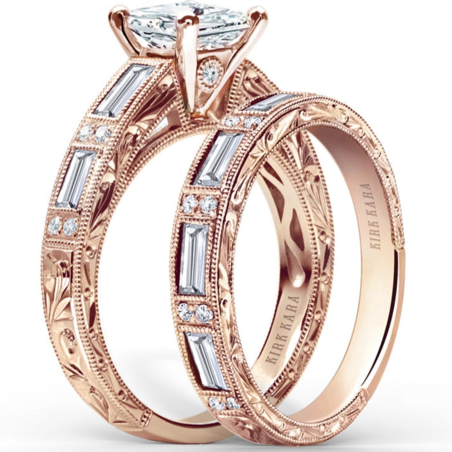 Kirk Kara "Charlotte" Diamond Baguette Wedding Band