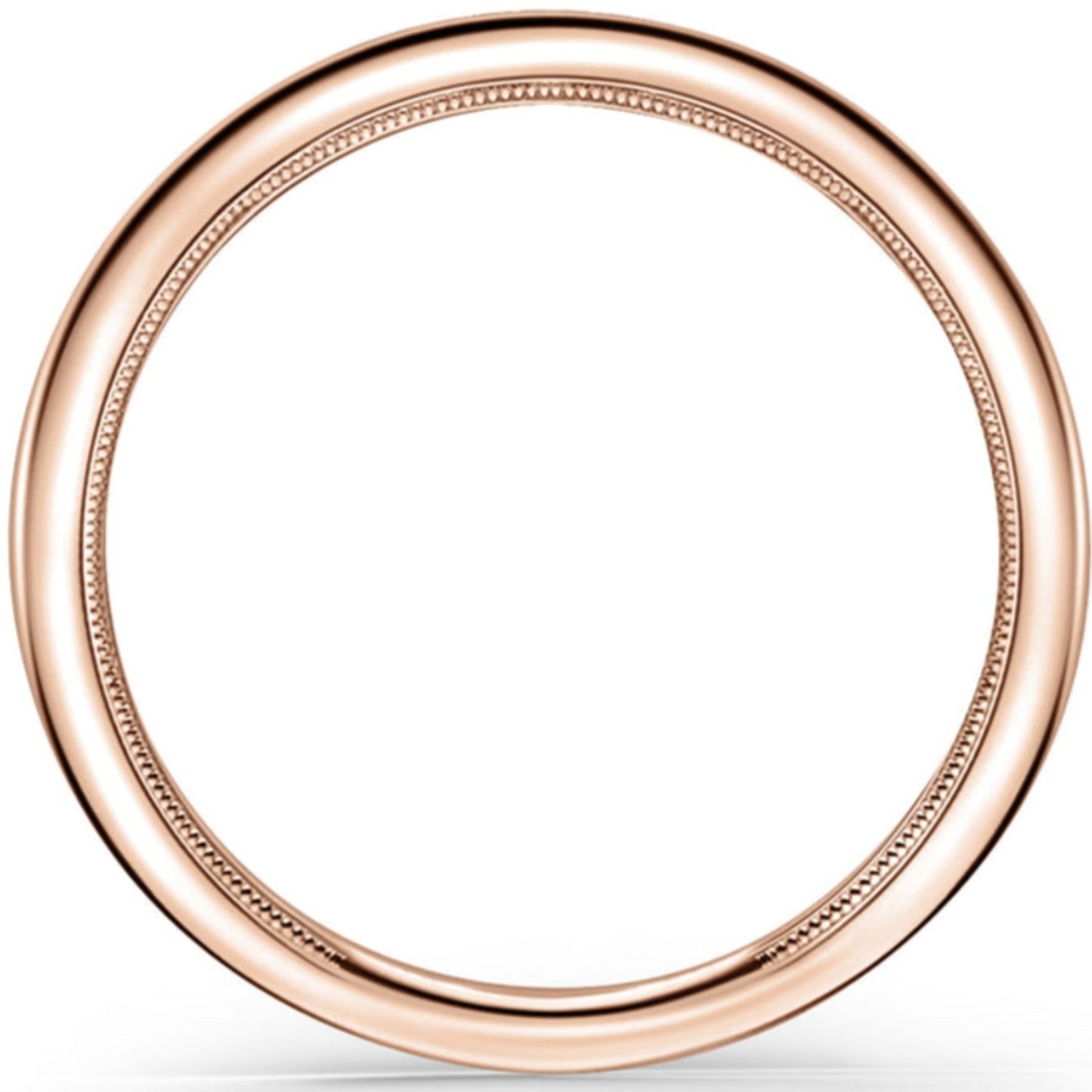 Kirk Kara "Stella" Classic Milgrain High Polished Wedding Band