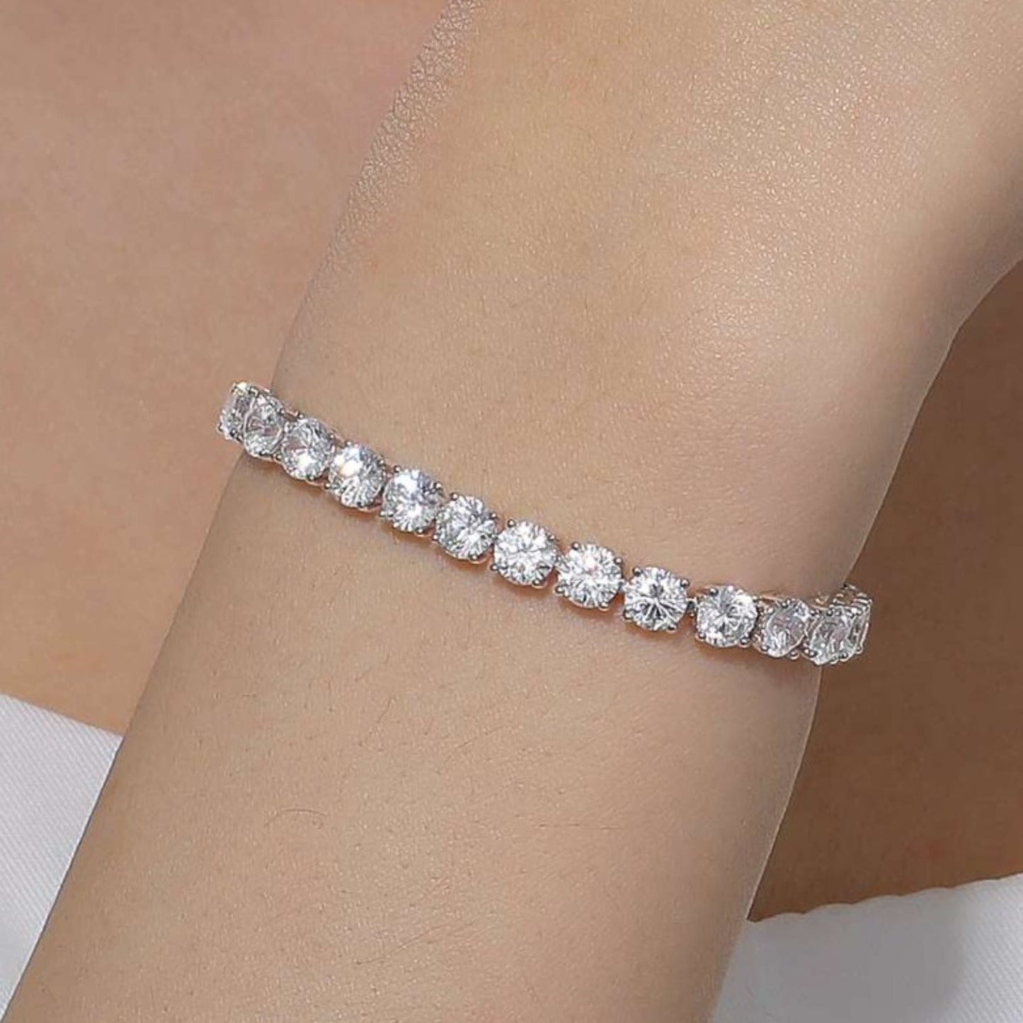 Lafonn Classic Large Round Cut Tennis Bracelet