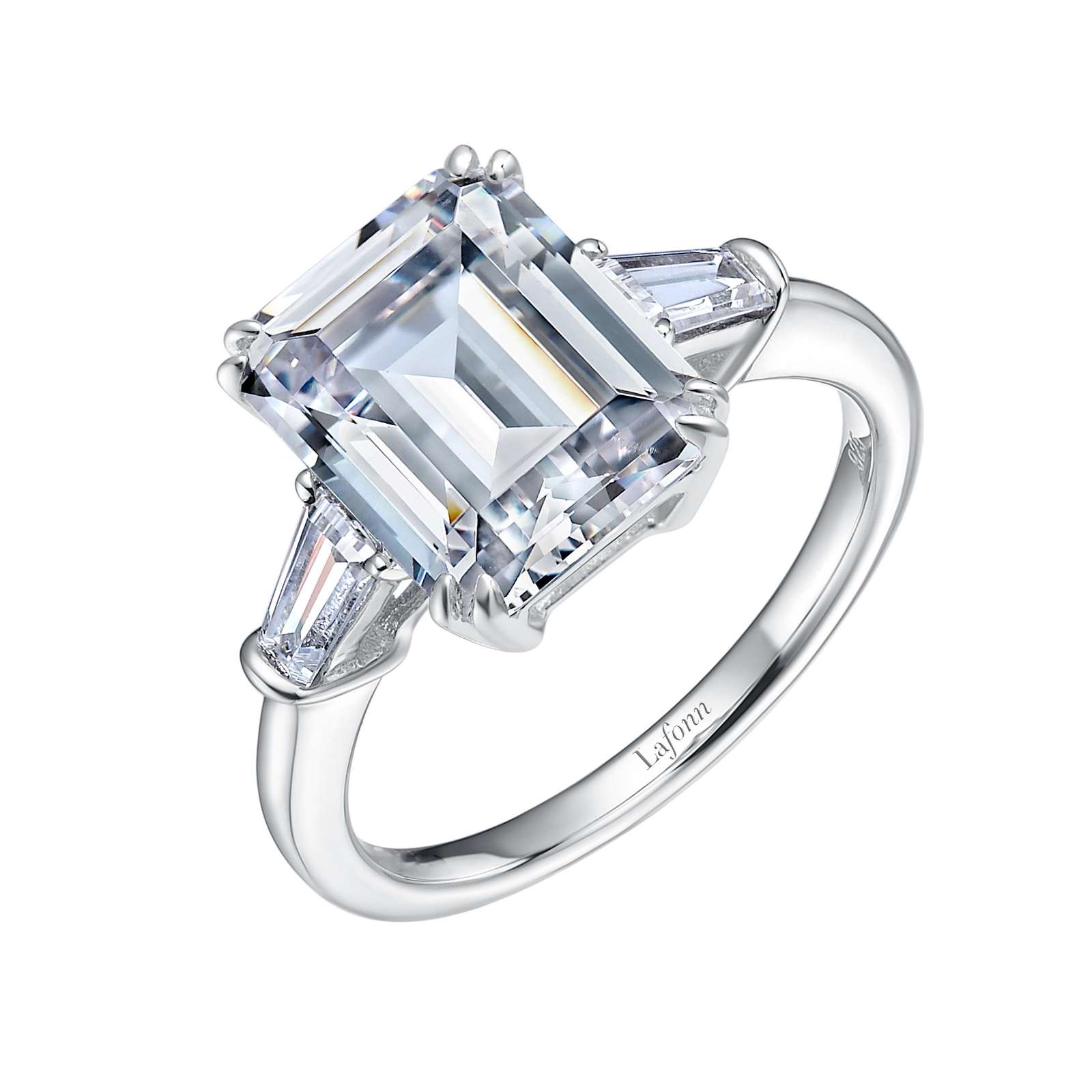 Lafonn Simulated Diamond Emerald Cut Ring R0184CLP Ben Garelick