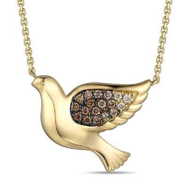 Le Vian Chocolate Ombré Diamond Dove Pendant