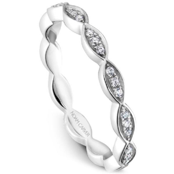 Noam Carver Diamond Scallop Wedding Band