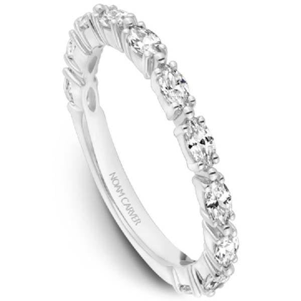 Noam Carver East West Set Marquise Cut Diamond Stackable Ring