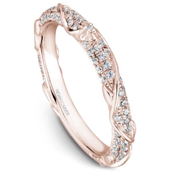 Noam Carver Intricate Floral Nature Inspired Diamond Wedding Band