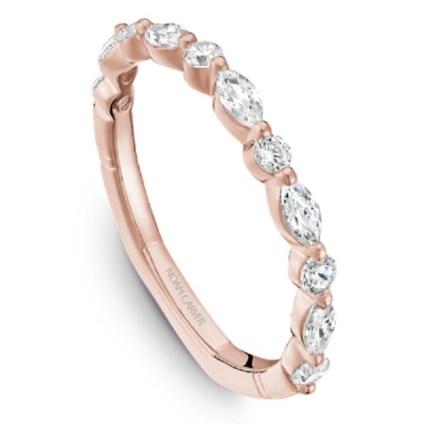 Noam Carver Marquise & Round Cut Wedding Band