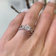 Load and play video in Gallery viewer, Barkev&#39;s Criss Cross Prong Set Diamond Engagement Ring
