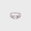 Load and play video in Gallery viewer, Kirk Kara &quot;Pirouetta&quot; Split Shank Twist Diamond Engagement Ring
