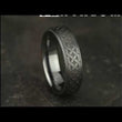 Load and play video in Gallery viewer, Benchmark Tantalum Celtic Love Knot Wedding Band
