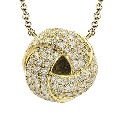 Simon G. Diamond Knot Pendant