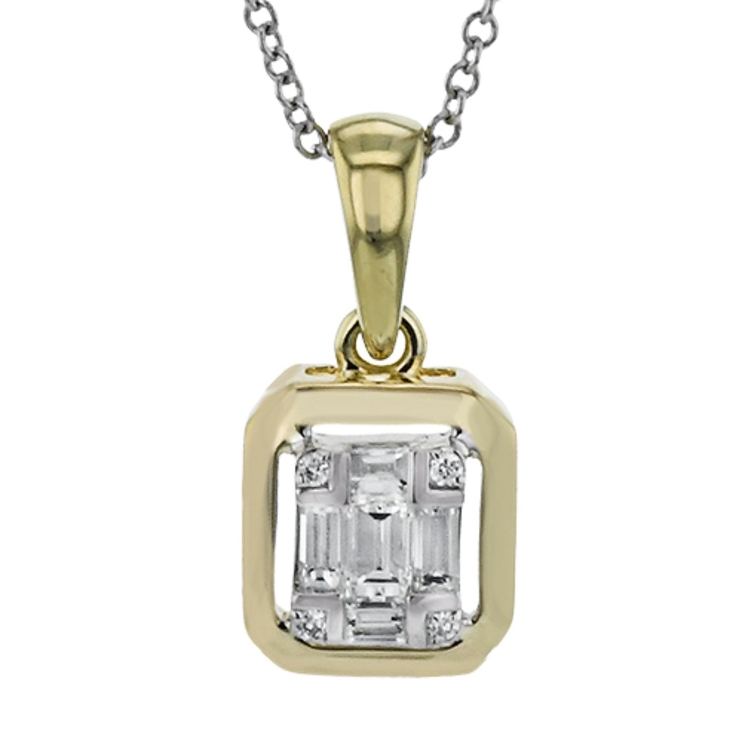 Simon G. Mosaic Diamond Pendant