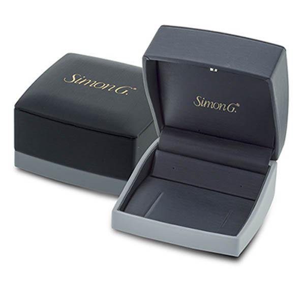 Simon G. "Satin Leaf" Diamond Dangle Earrings