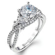 Load image into Gallery viewer, Simon G. Vintage Style Engagement Ring Set with 0.55 Carats Diamonds

