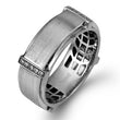 Load image into Gallery viewer, Simon G. White &amp; Rose Gold Two-Tone 8mm Diamond Wedding Band
