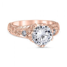Load image into Gallery viewer, Whitehouse Brothers Venetian Crown Vintage Style Engagement Ring
