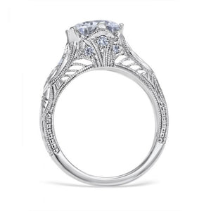 Whitehouse Brothers Venetian Crown Vintage Style Engagement Ring