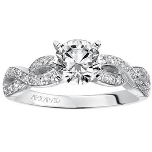 Artcarved "Gabrielle" Diamond Twist Engagement Ring