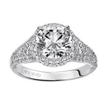 Load image into Gallery viewer, Artcarved &quot;Wanda&quot; Enchanted Diamond Halo Engagement Ring
