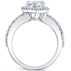 Barkev's Pear Cut Halo Diamond Engagement Ring