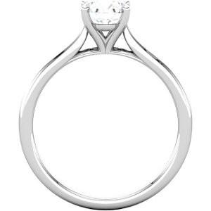 Ben Garelick 10K White Gold Cathedral Engagement Ring Solitaire