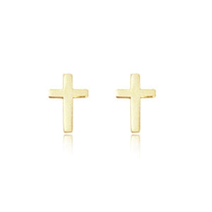 Ben Garelick 14K Yellow Gold Cross Earrings
